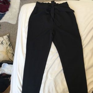 Urban Planet Paperbag Waist Black Dress Pants